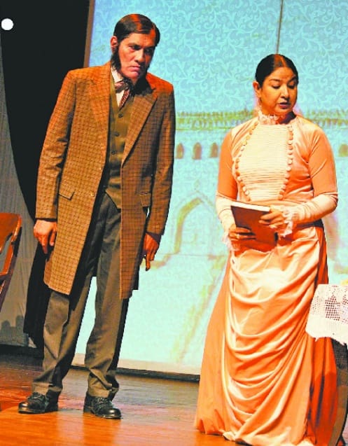 theatre, gauhar jan play, drama, play, theatre world, tagore theatre, chandigarh