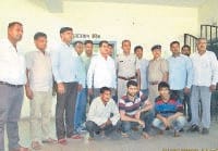 Fire descends from the police made the miscreants, caught, karnal