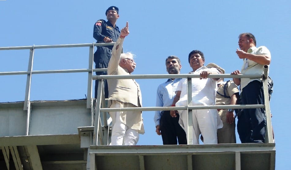 CM khattar arrived Kaushalya Dam, instructions to stop illegal mining