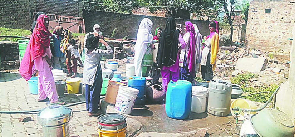 faridabads plf area is facing water crisis