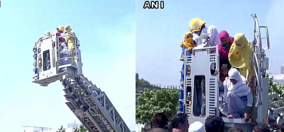 fire in a four story building in bhiwandi of mumbai