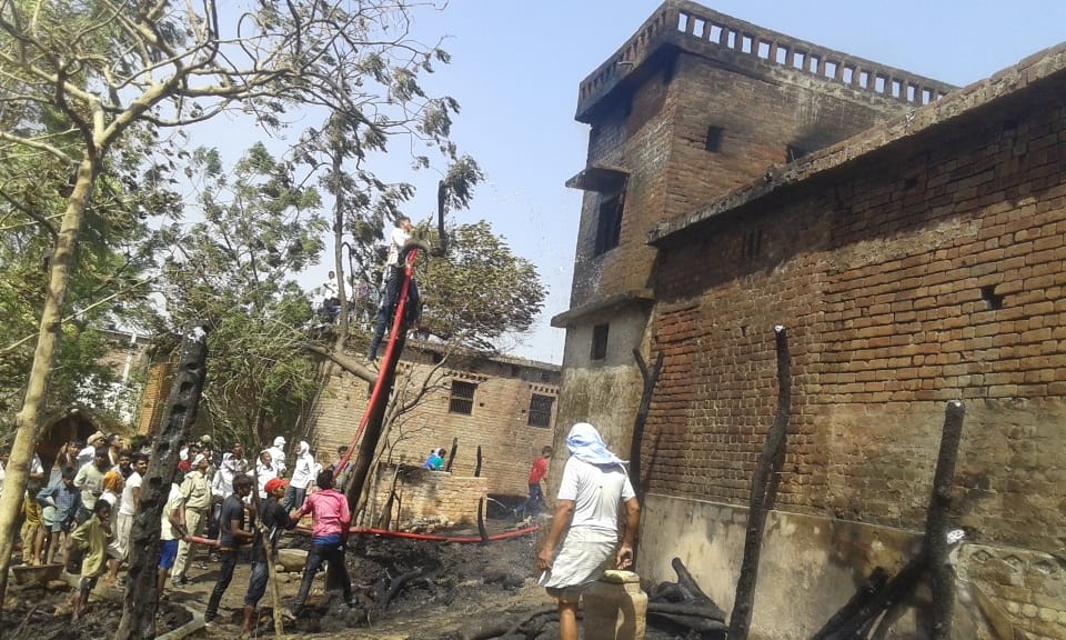 Niranjan looked expressionless eyes burning home