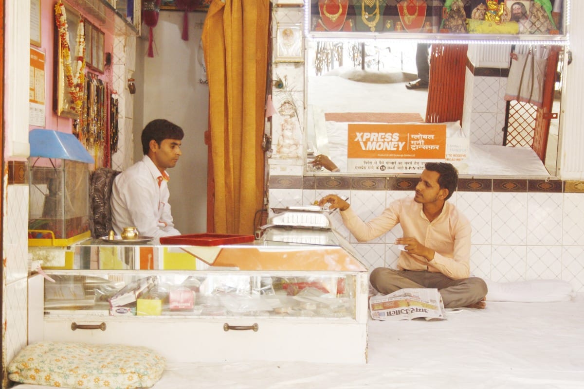 Traders opened shops
