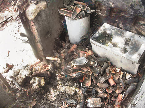 house caught fire, young man died