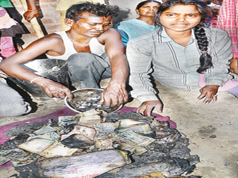 Food, cloth and shelter, all burned