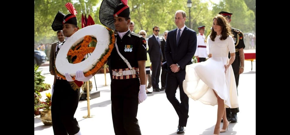 kate middleton faces marilyn monroe in delhi at amar jawan jyoti