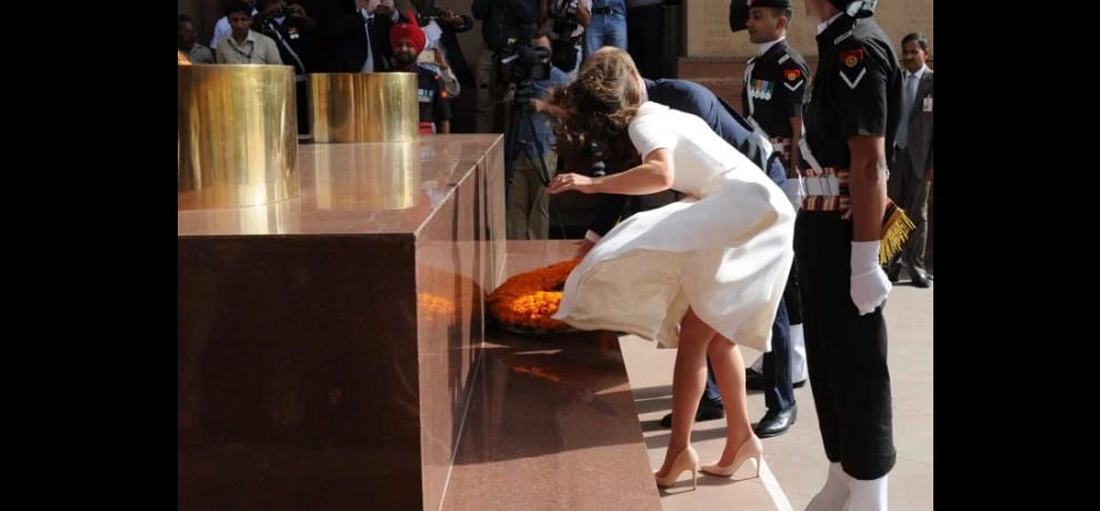 kate middleton faces marilyn monroe in delhi at amar jawan jyoti