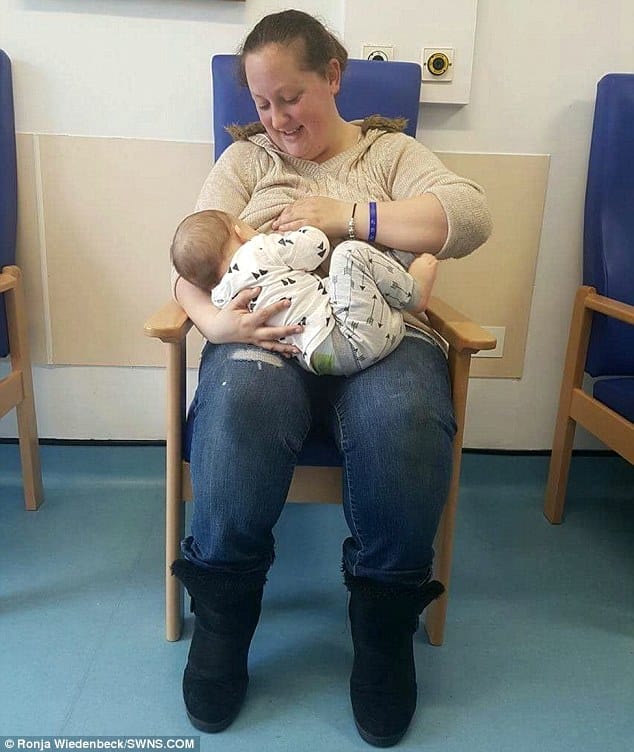 mother pleas on facebook, strangers reached to breastfeed her son
