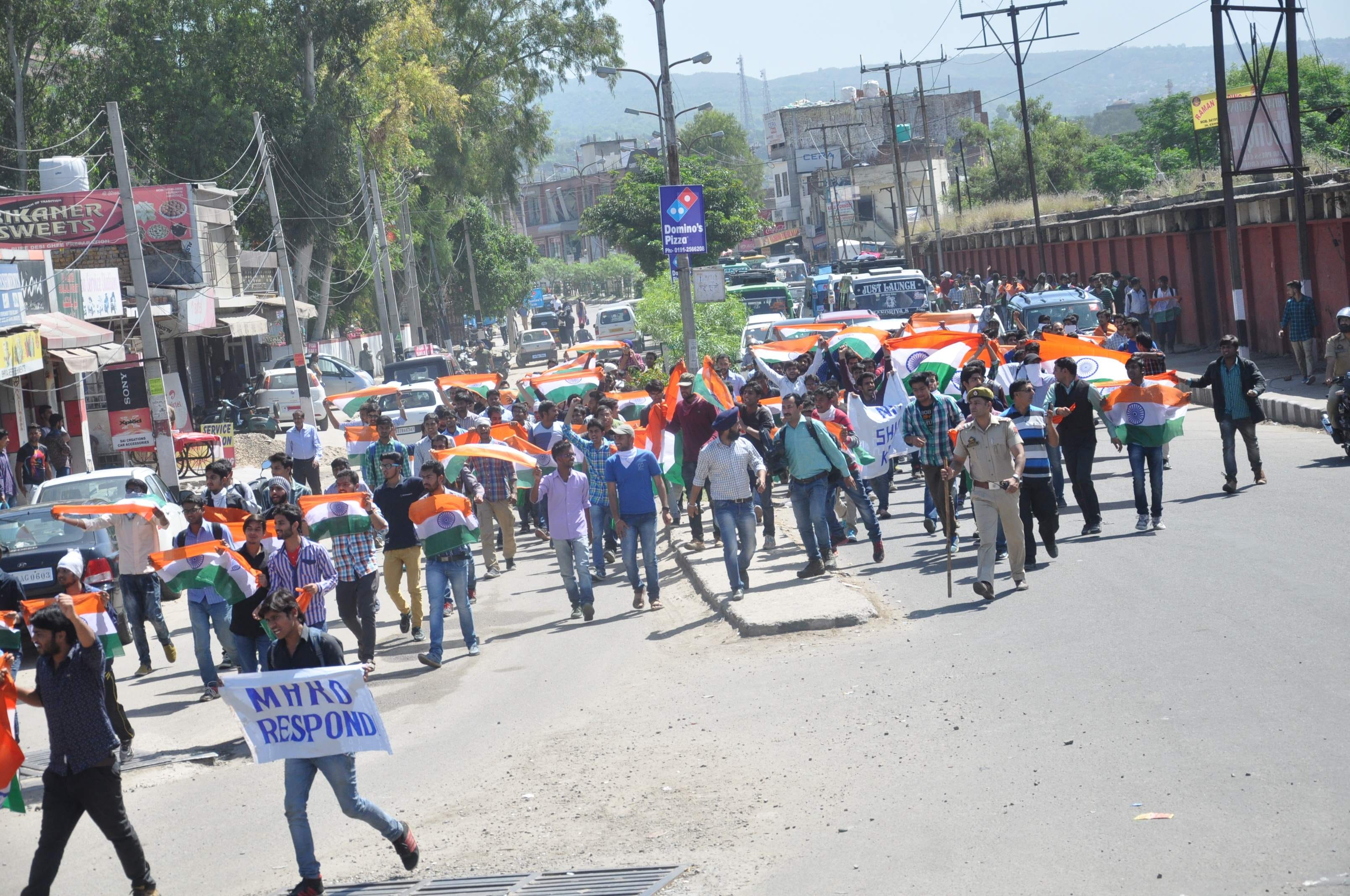 NIT students protest in Jammu