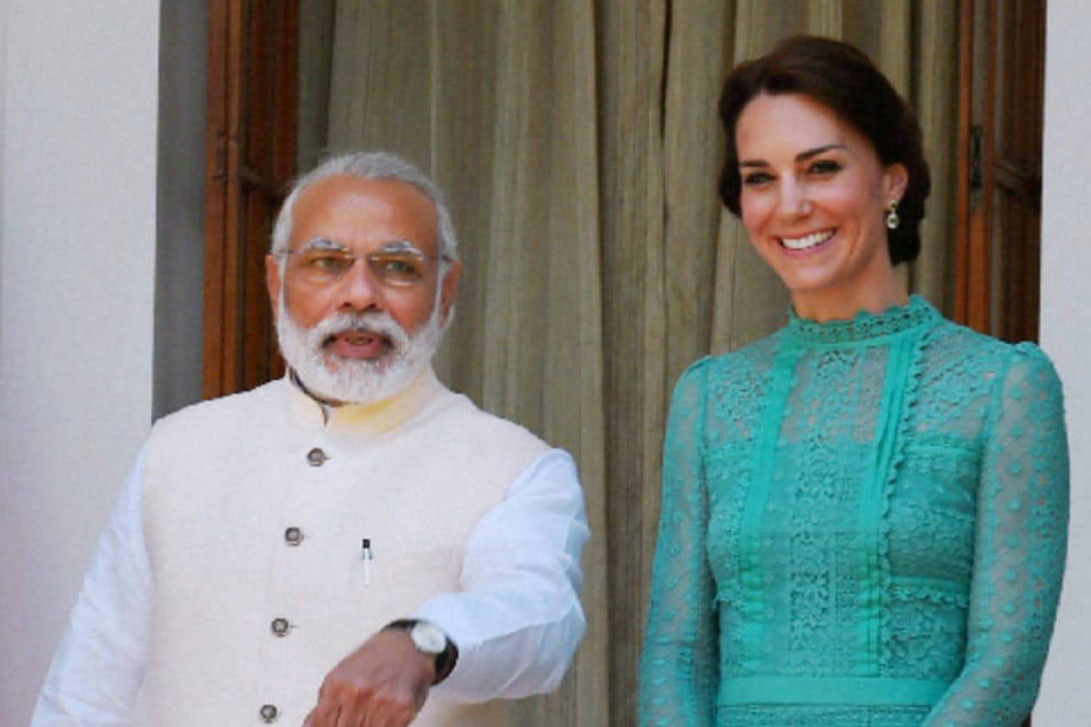Modi meets British royal couple in Delhi
