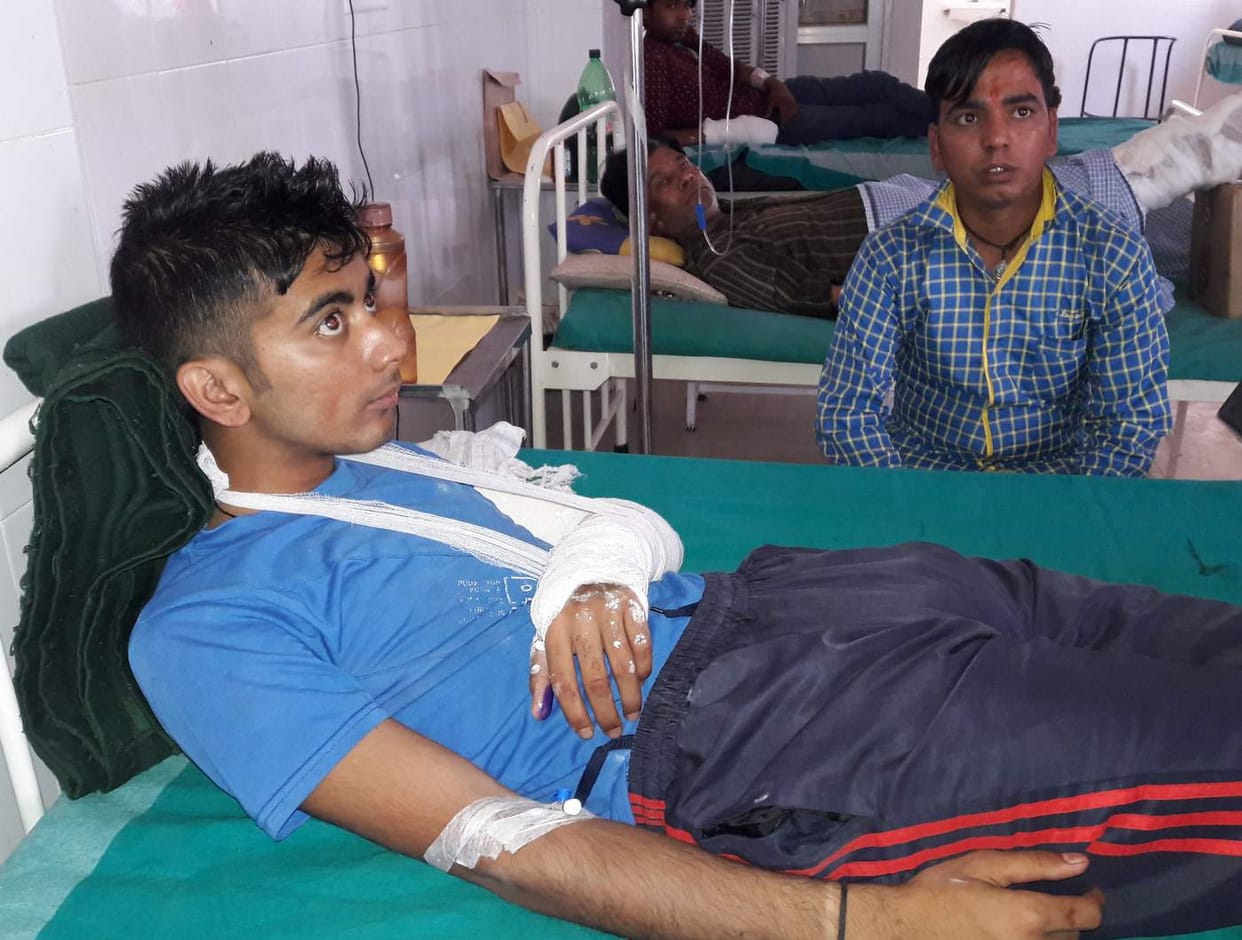 Max vehicle hit the roadways, seven injured