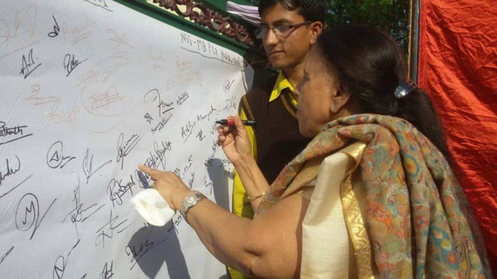 teacher santosh mishra social work