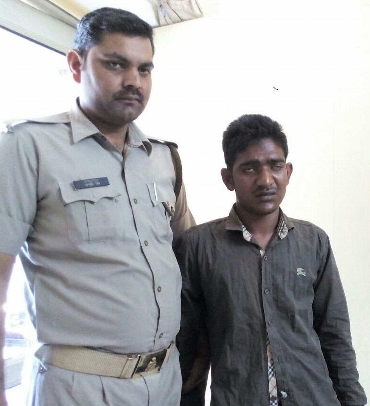 The young man entered and caught Arrested.
