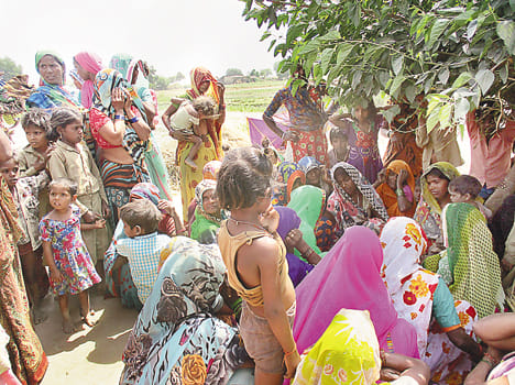 The death of the child drowned in the Ganga