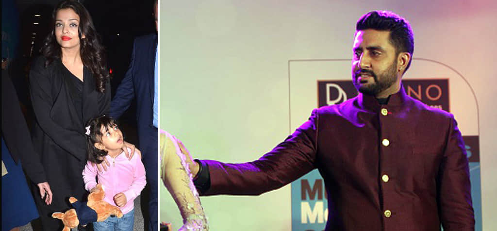 abhishek bachchan sick:Aishwarya Rai spotted at airport with aaradhya