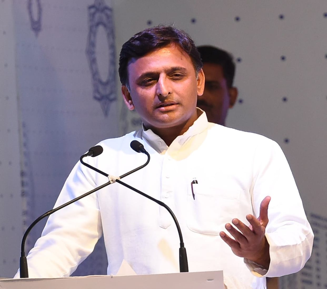 Akhilesh Yadav addressed media after cabinet meet.