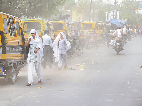 Dust storm has upset the people