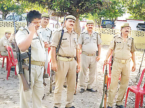 Nagar Panchayat board broke down temper