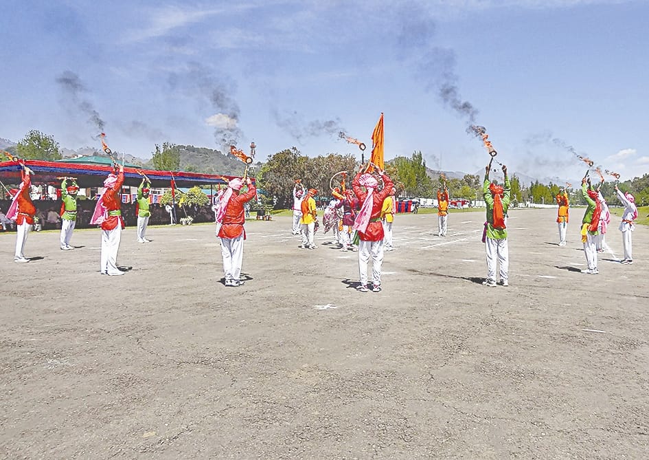 stunt show on Rajouri Day 