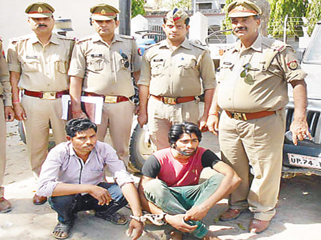 Two crooks caught in the encounter, recovered looted tractors
