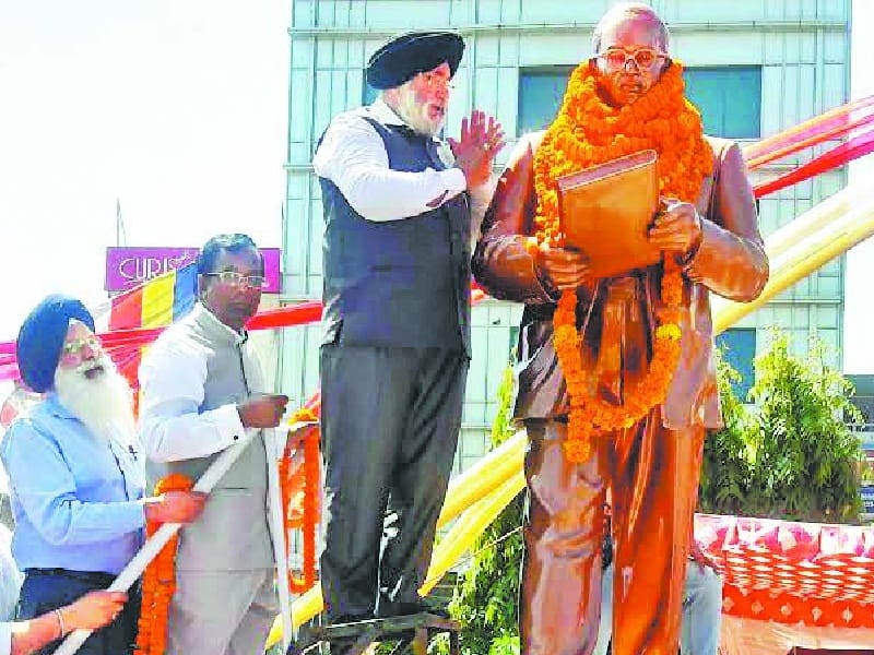 baba sahib statue, baba sahib statue in punjab, fagwada, amritsar