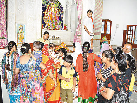 Each side of Maa Bhagwati shout