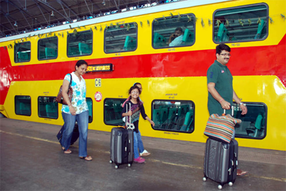 indian railway give new facility in double dekar train