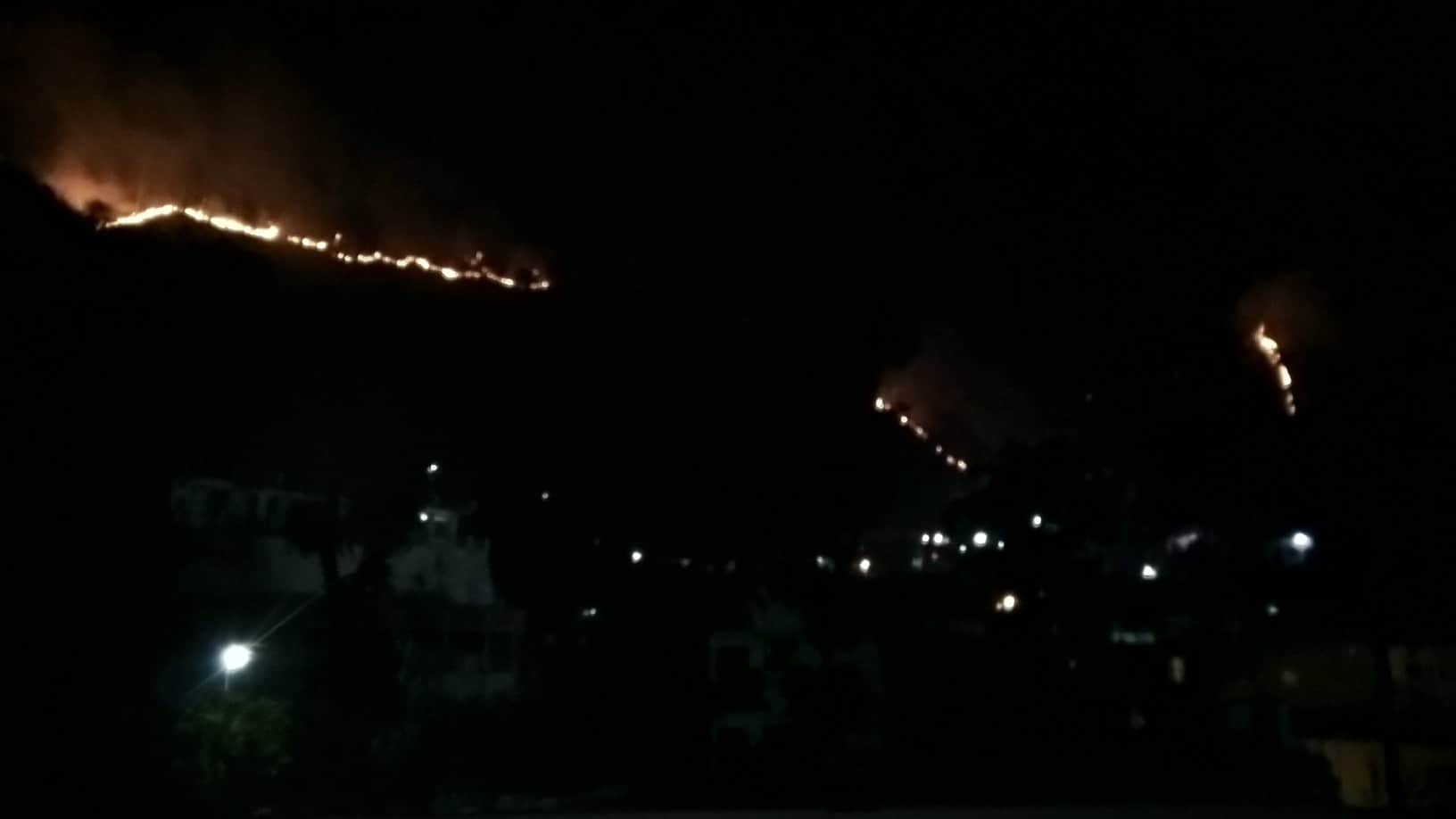 forest and crop caught fire in uttarakhand