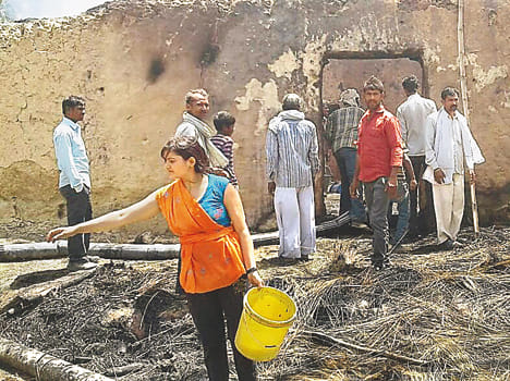 Akri village fire destroyed 28