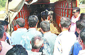 Hindu activists raging