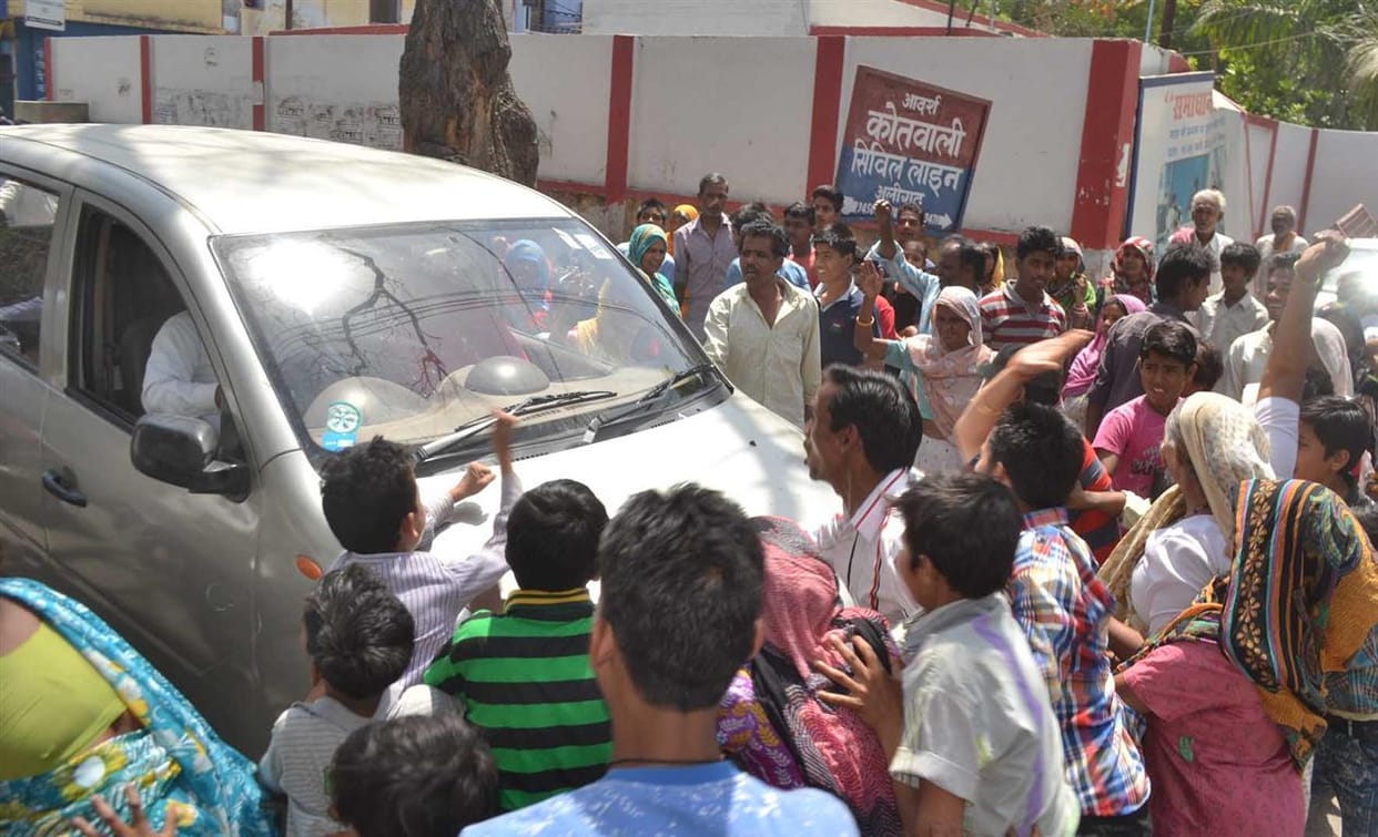 Maid uproar over the killing of the Civil Lines police station