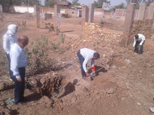 occupied land of Irrigation department 