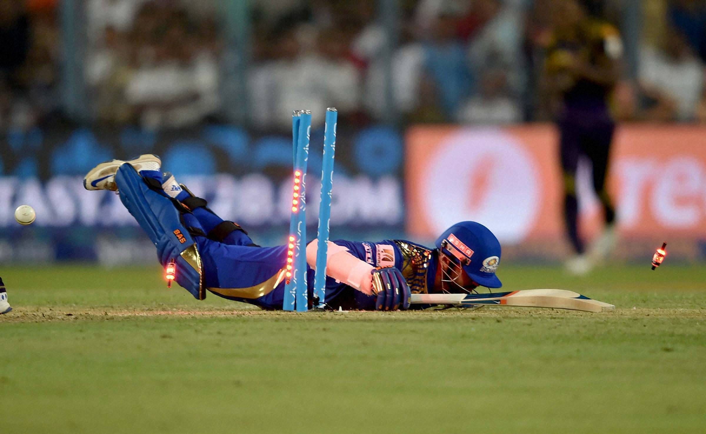 When A monkey suddenly appears in the stand during IPL Match