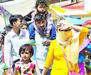 Then the mercury reached 43 degrees, people are suffering from heat