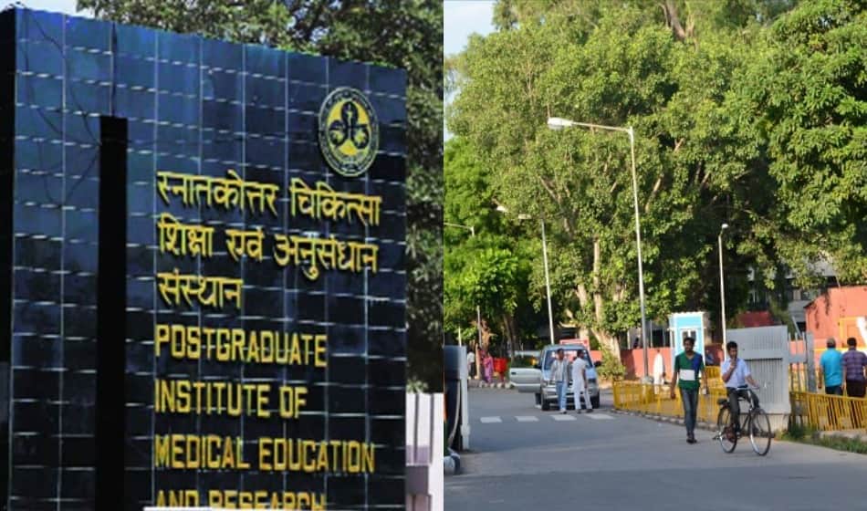 A Man captured in camera to selling PPE kit at mortuary of PGI Chandigarh