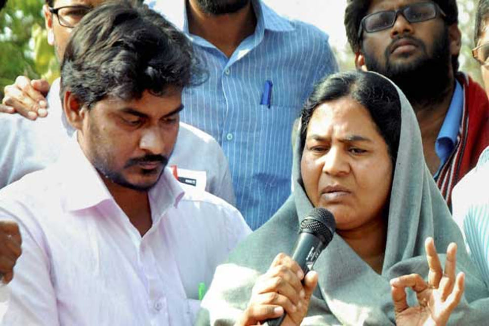 delhi government withdraw rohit vemula brother job offer  