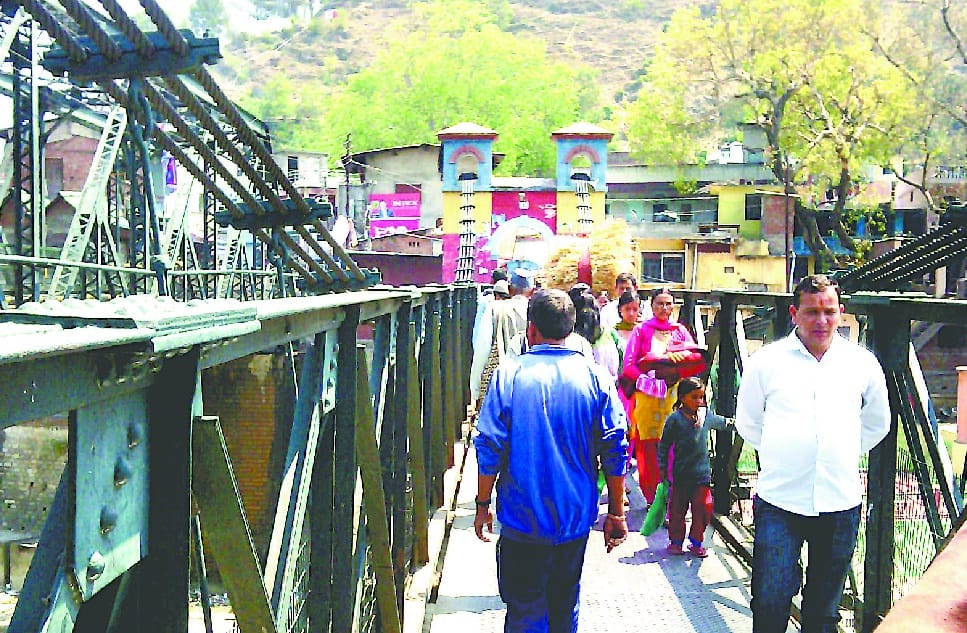 Historic suspension bridge in danger