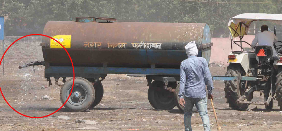 In Jalaun water contract