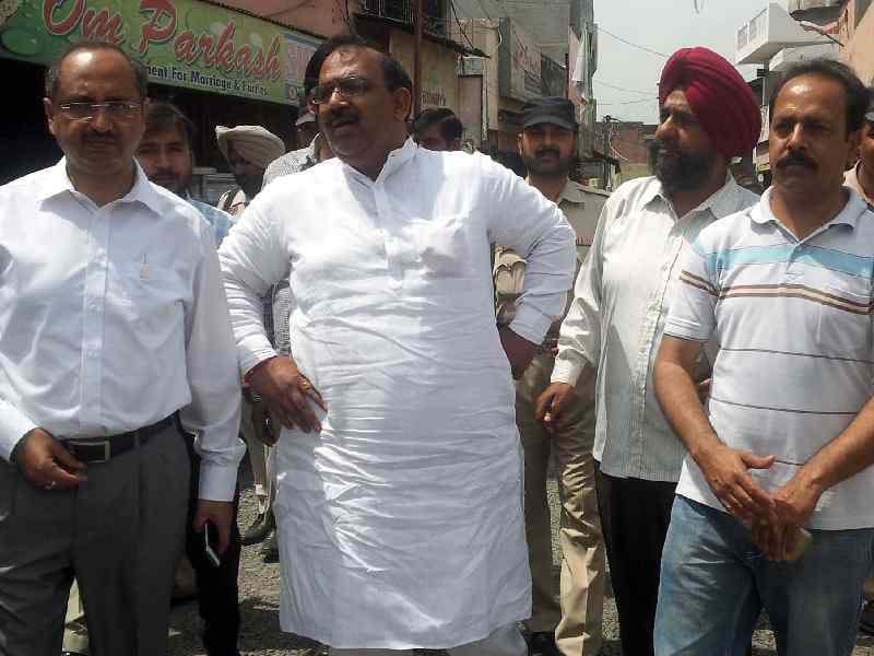 mla ashwani sharma, road work, investigation, pathankot
