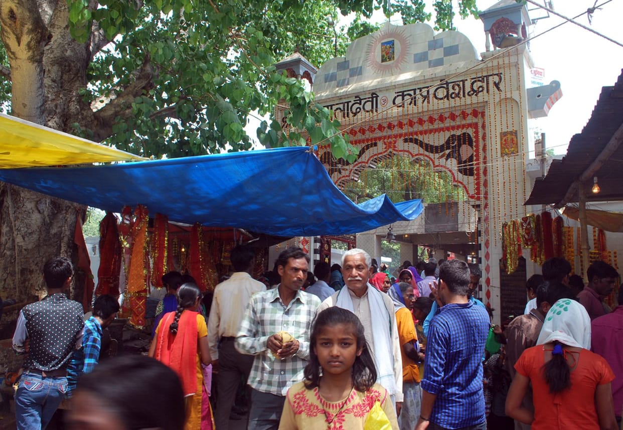 The ritual worship of devotees seeking blessings Siddhidatri