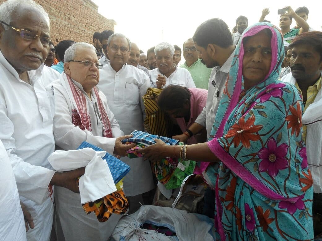 kalraj in city, gave job assurance to survivour