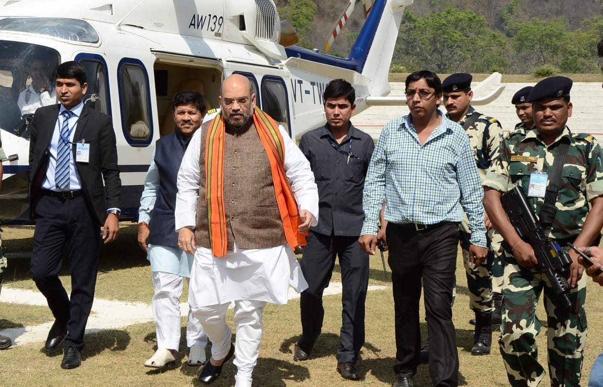 amit shah no comments on president rule.