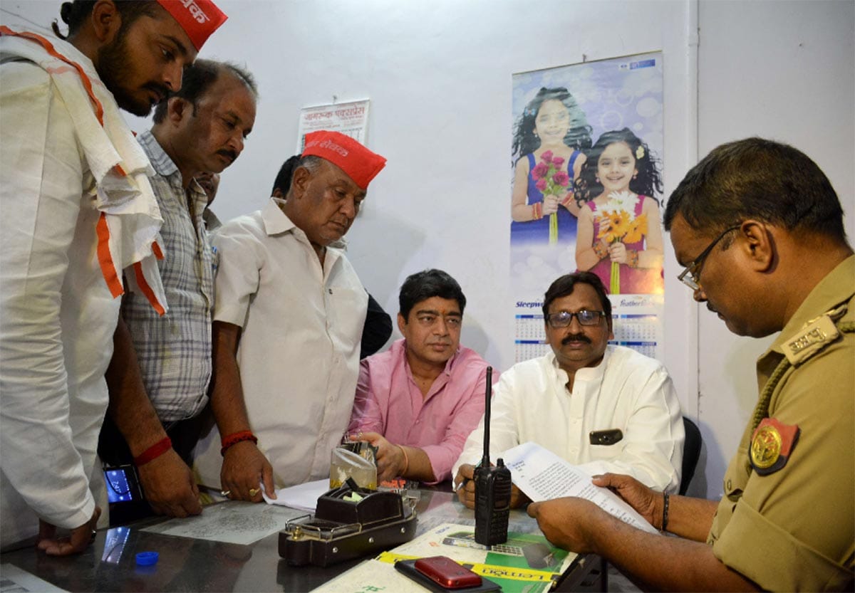 case filed against bjp leader rupesh pandey over controversial poster