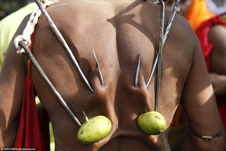 horrific pictures from the charak festival