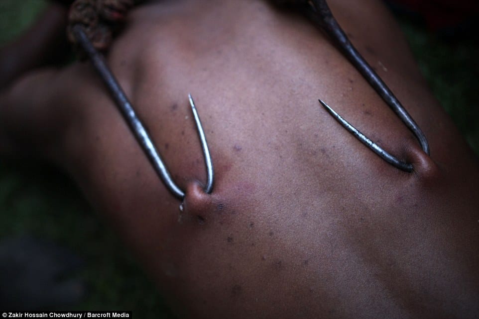 horrific pictures from the charak festival