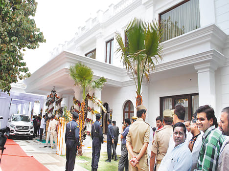 Mulayam Singh had entered the new house