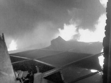 Warehouse fire damage millions
