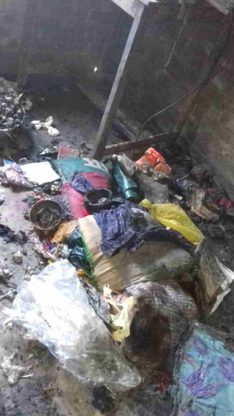 Leakage of gas cylinder fire