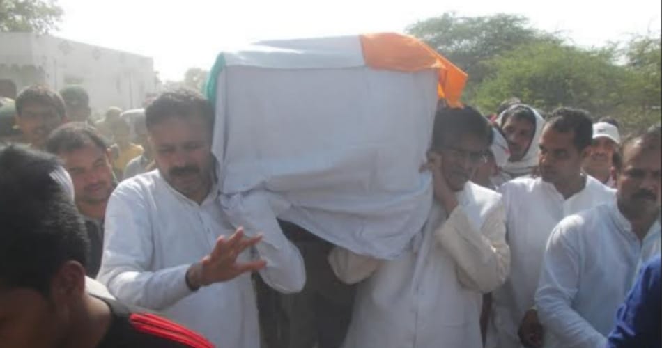 amit deshwal funeral, major amit deshwal funeral, martyr major funeral, jhajjar