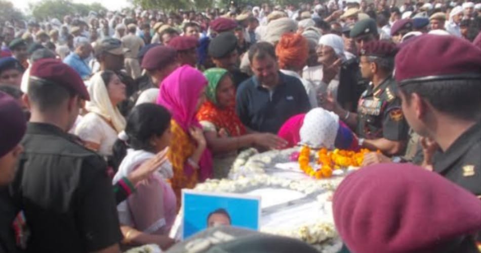 amit deshwal funeral, major amit deshwal funeral, martyr major funeral, jhajjar